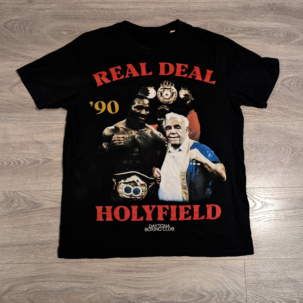 Evander Holyfield Vintage Black Tee